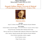 Galliano Magno - 90° Processo Matteotti 21_03_16 Programma Invito