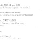 raccolte storiche 2003 - 2